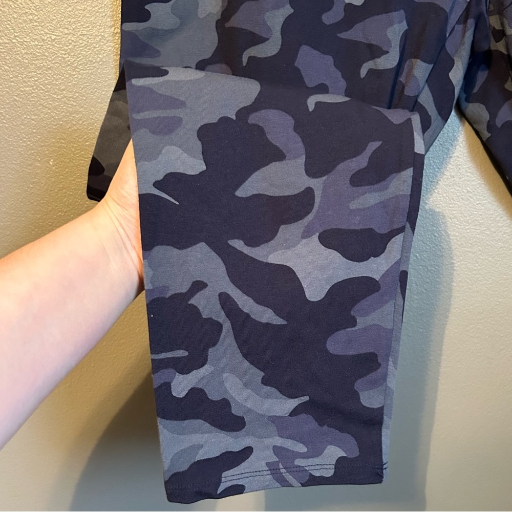 NWT Style & Co Sz 3X Women’s Blue Camouflage Full Length Leggings! - Picture 4 of 11